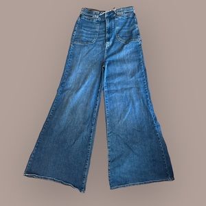 Pilcro Denim flared jeans with belt